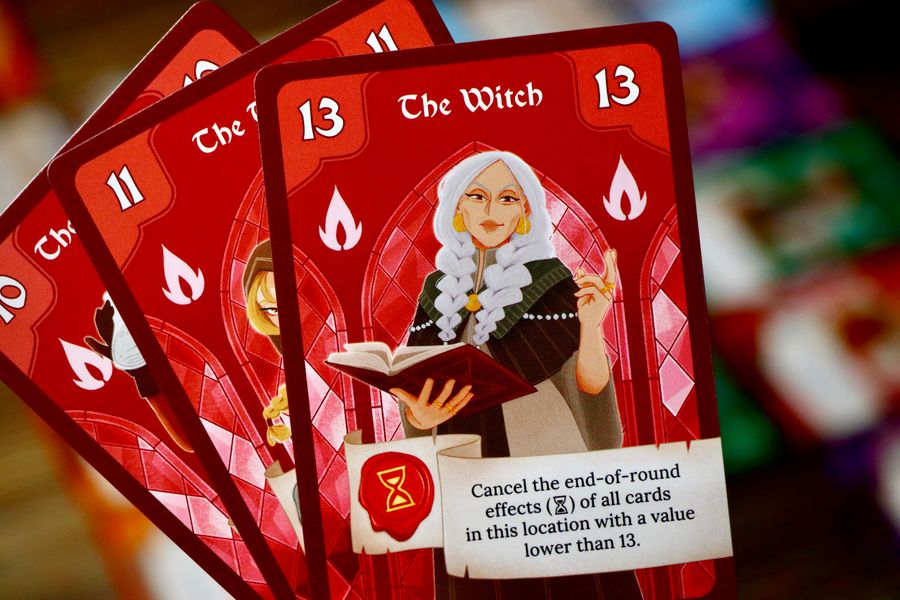 Emblems character cards in play