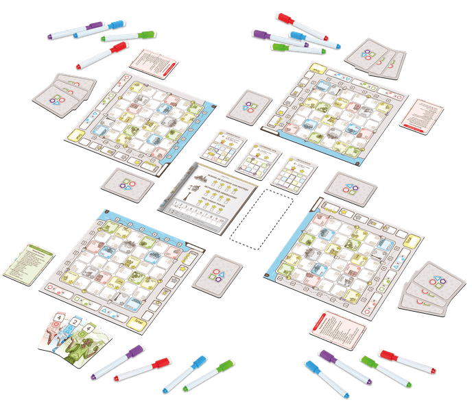 En Route board game setup