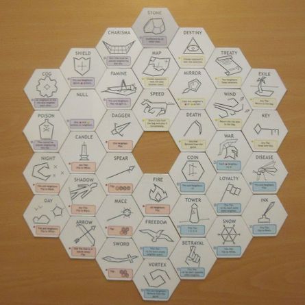 Equinox tiles arranged for play