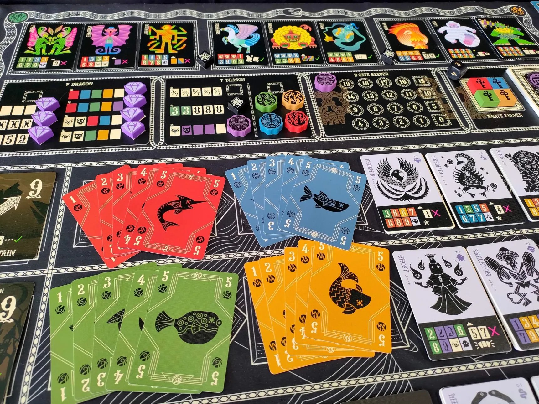 Eternal Decks cooperative card game in play