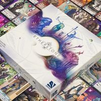 Etherstone cards dice and components