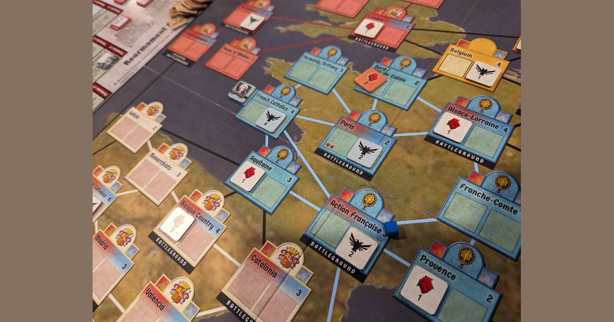 Europe in Turmoil II game in progress