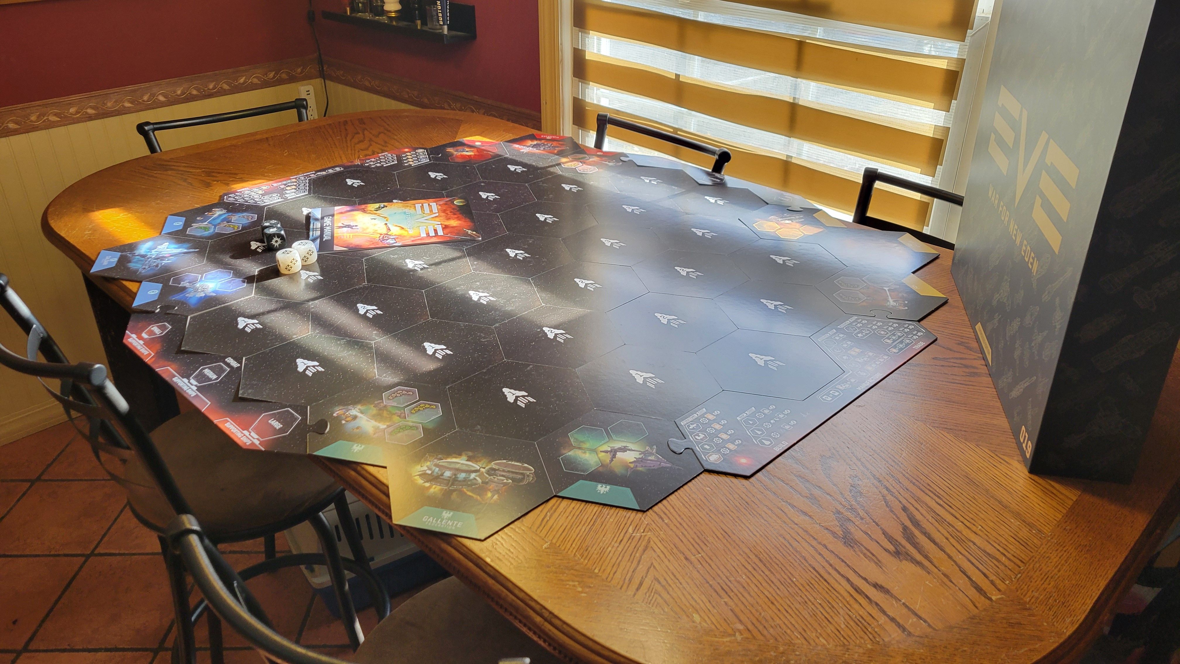 EVE War for New Eden game in progress