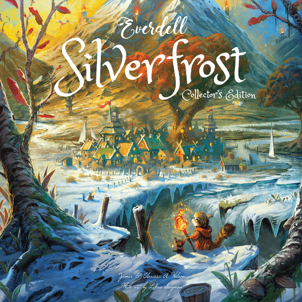 Everdell Silverfrost winter cover illustration