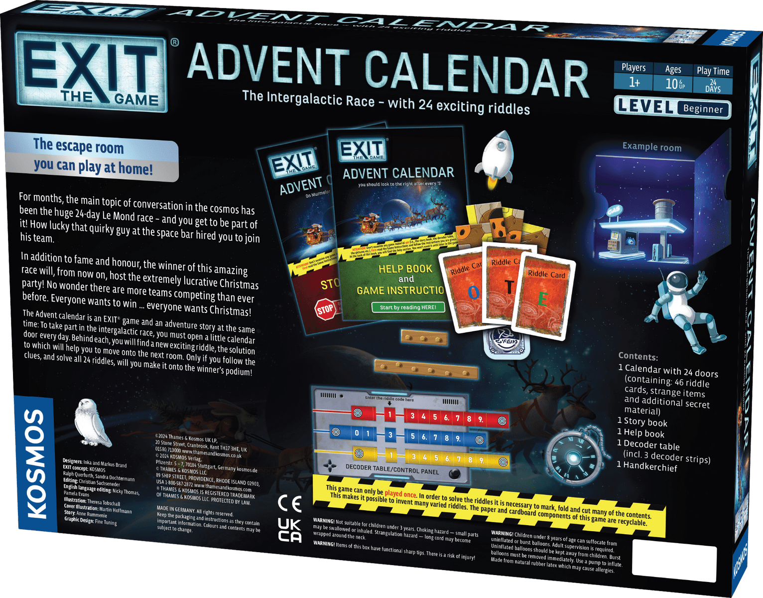 EXIT Intergalactic Race box back
