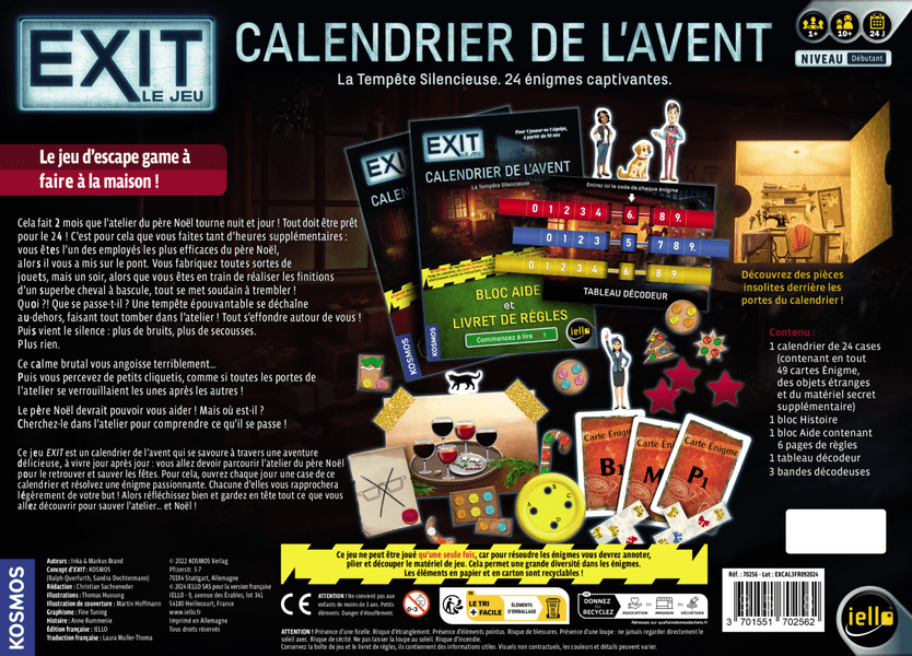 EXIT The Silent Storm Advent Calendar back cover