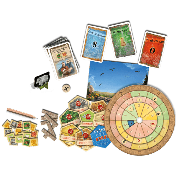 EXIT Adventures on Catan puzzle materials