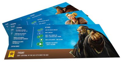 Captain cards from Explorers of the North Sea