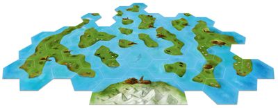 Explorers of the North Sea modular board during play
