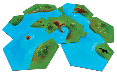 Modular island hex tiles in Explorers of the North Sea