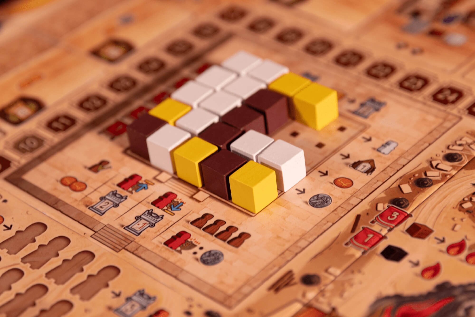 Ezra and Nehemiah wooden components and tokens