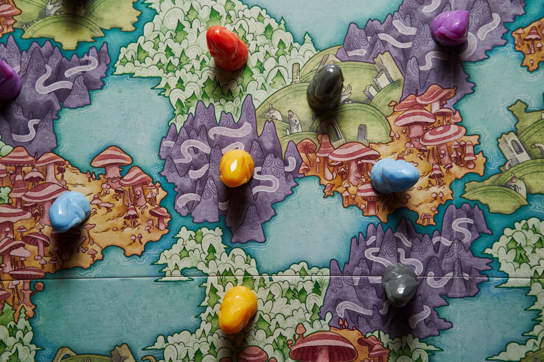 Fae board with mystical regions