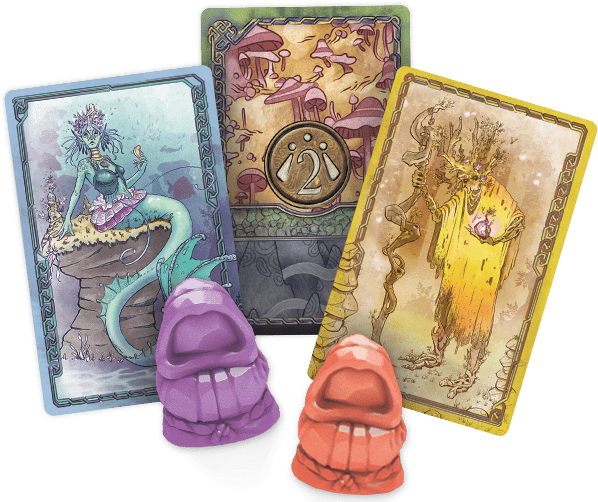 Fae druids cards markers and board