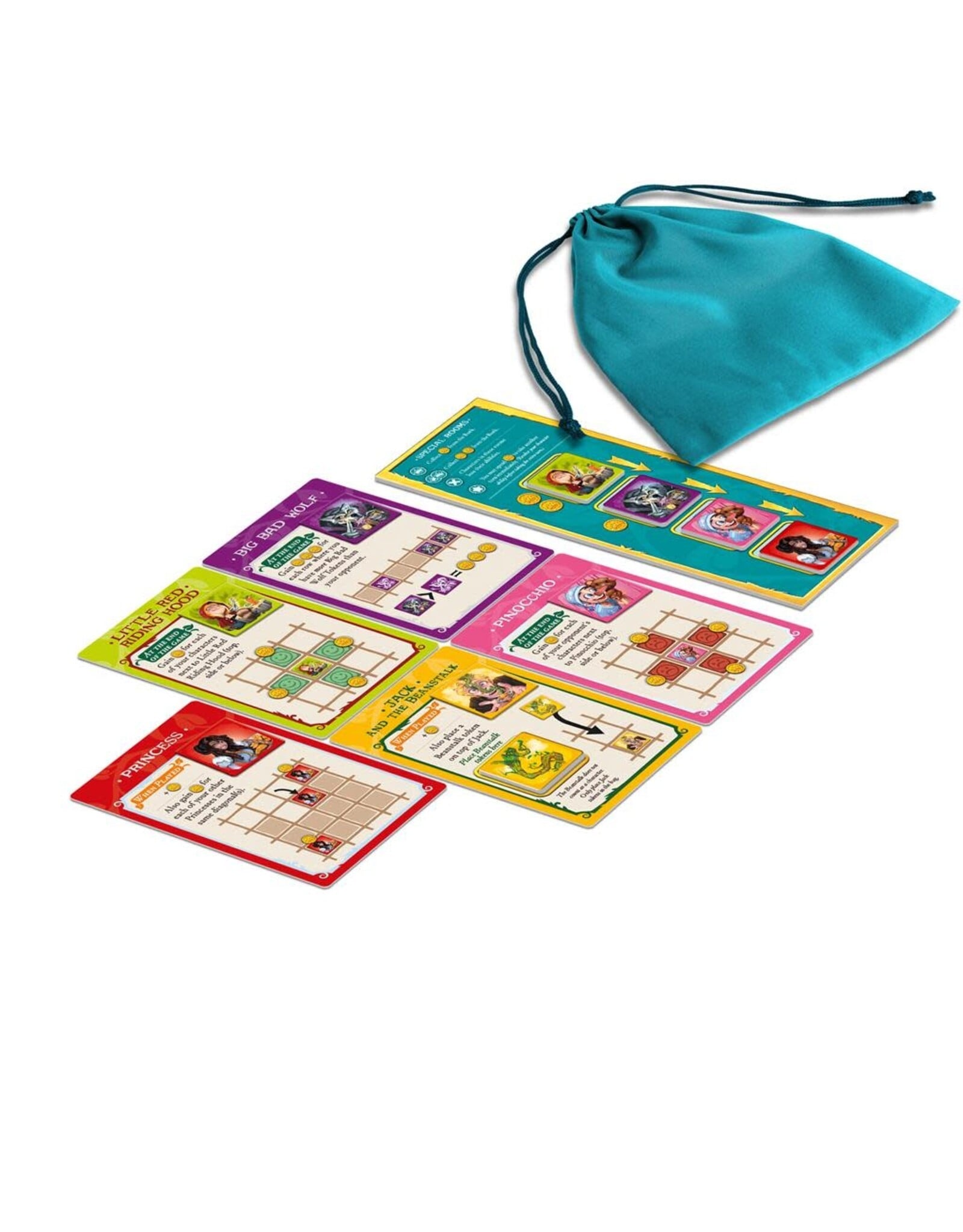 Fairy Tale Inn guest tiles coins and components
