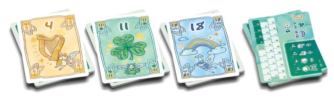 Fairy card game components