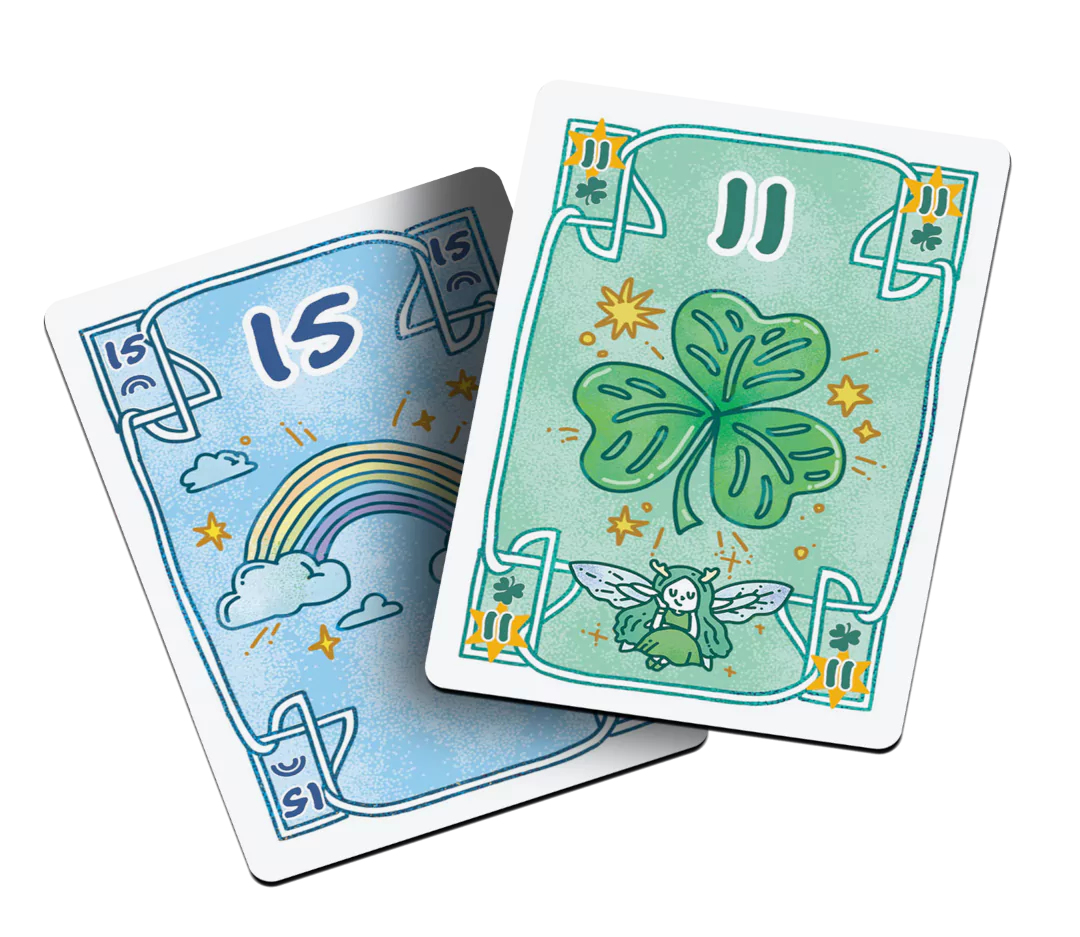 People playing Fairy with cards and hand gestures