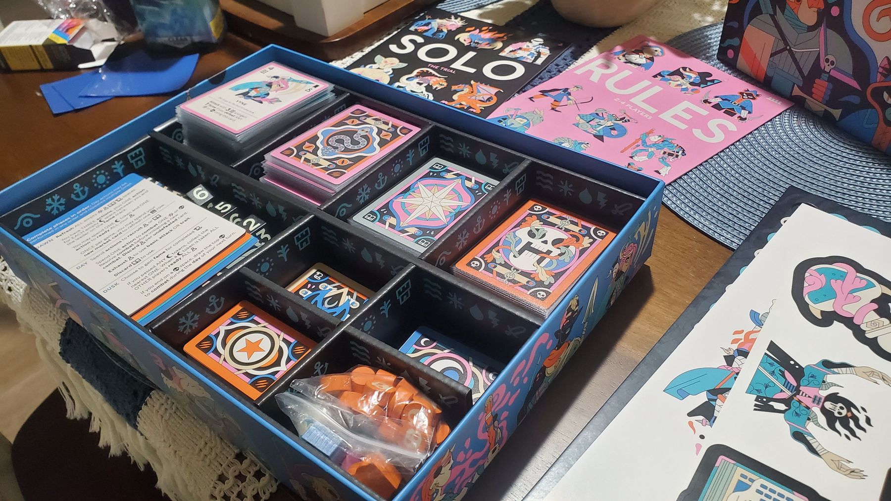 Fame and Fable game components