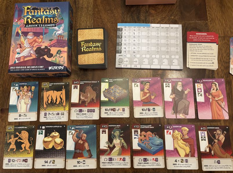 Fantasy Realms Greek Legends two player end game