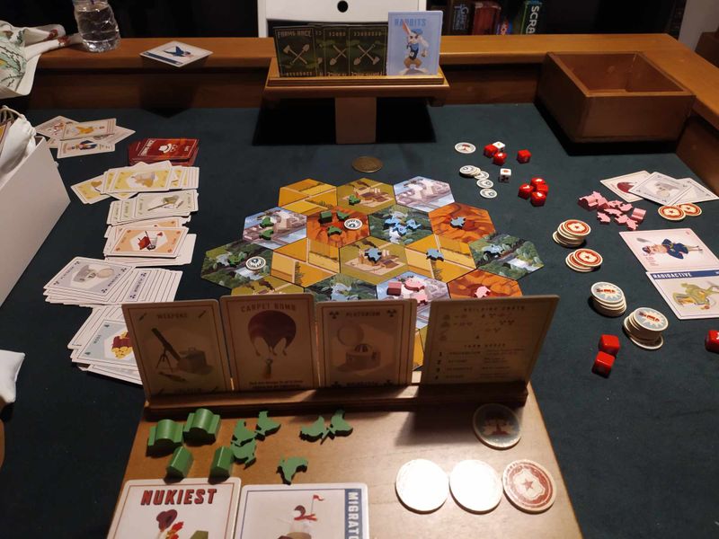 Farms Race tabletop setup