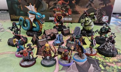Fate Defenders of Grimheim village setup