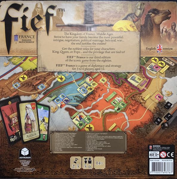 Fief France English box back