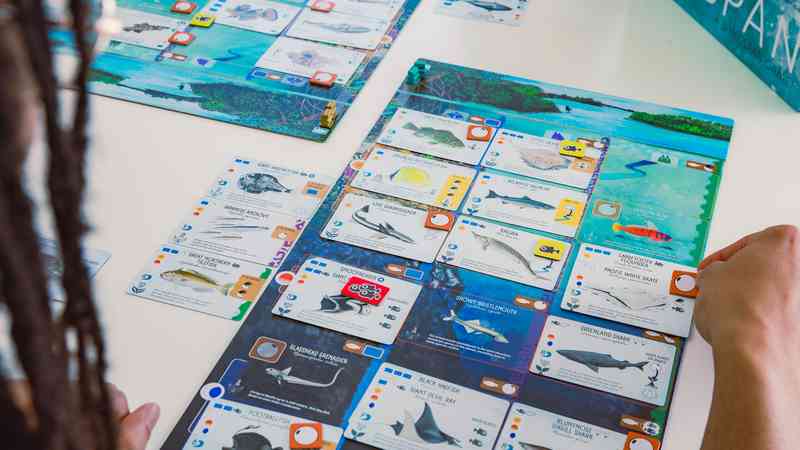 Finspan gameplay with ocean mats