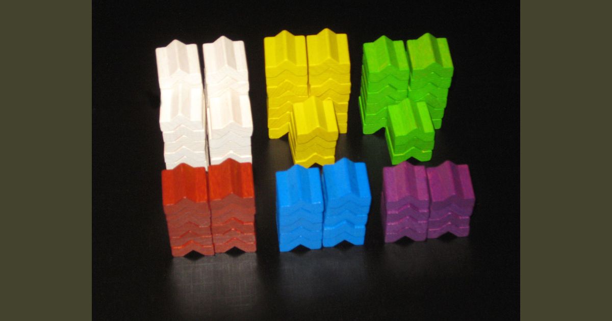 Firenze colored wooden tower bricks