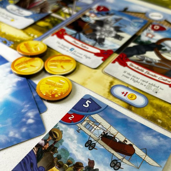 First in Flight board game components