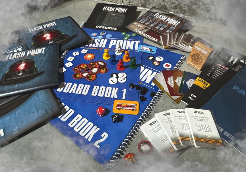 Flash Point Legacy of Flame game components