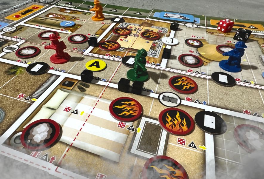 Flash Point Legacy of Flame prologue game board