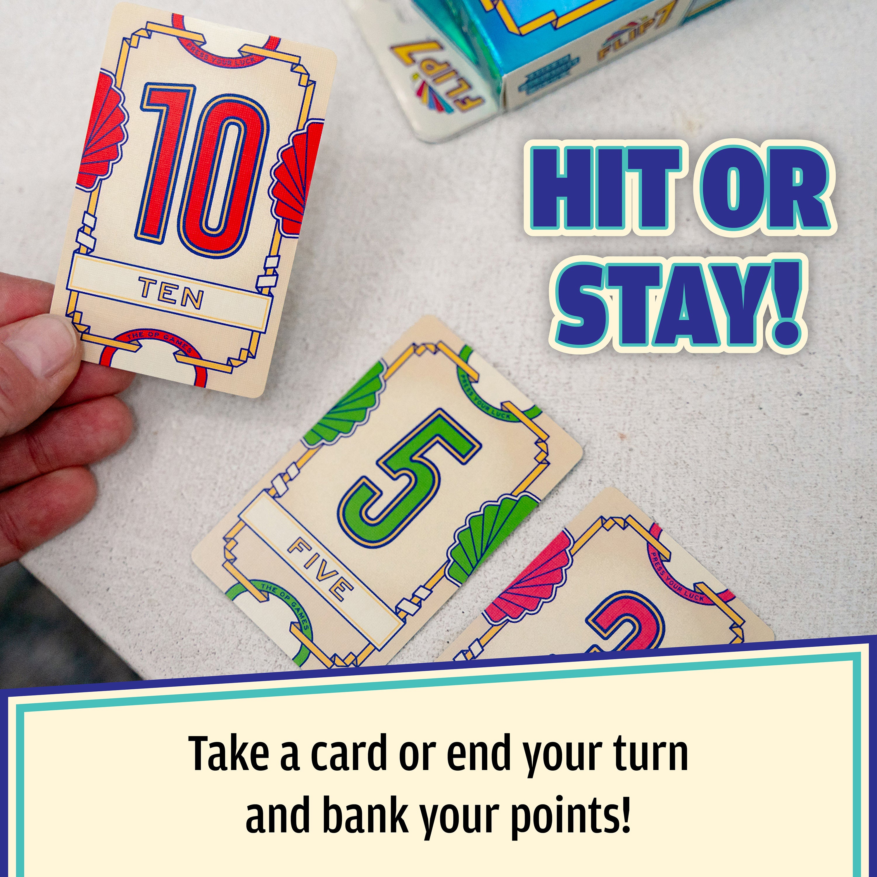 Flip 7 how-to-play step one