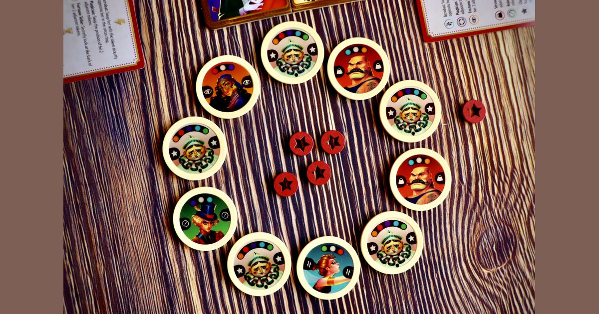 Flip Circus poster cards close-up