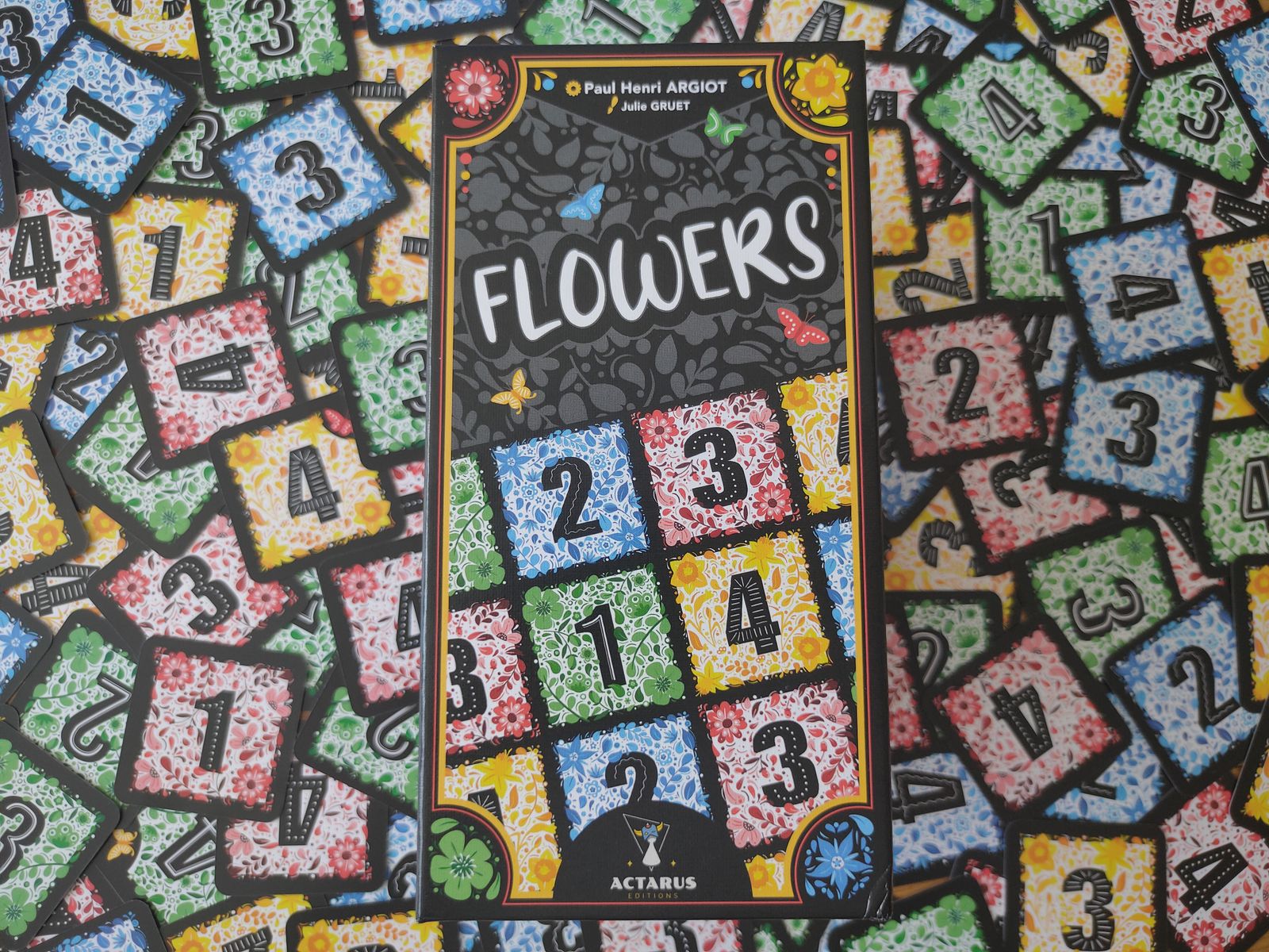 Flowers card game garden layout