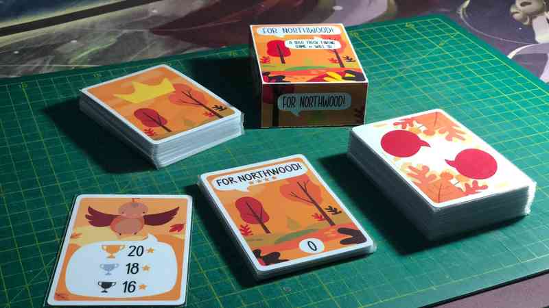 For Northwood solo card game in play