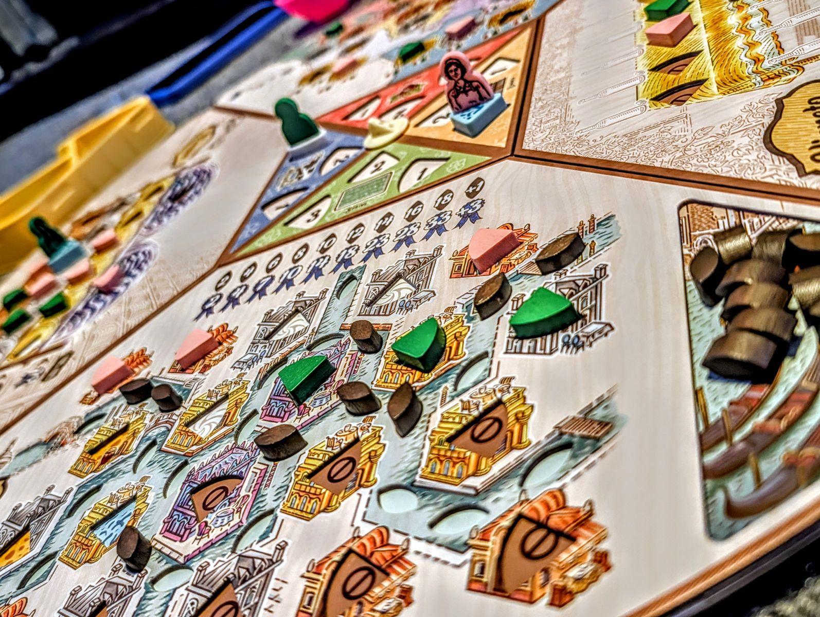 Finished Formaggio board game session