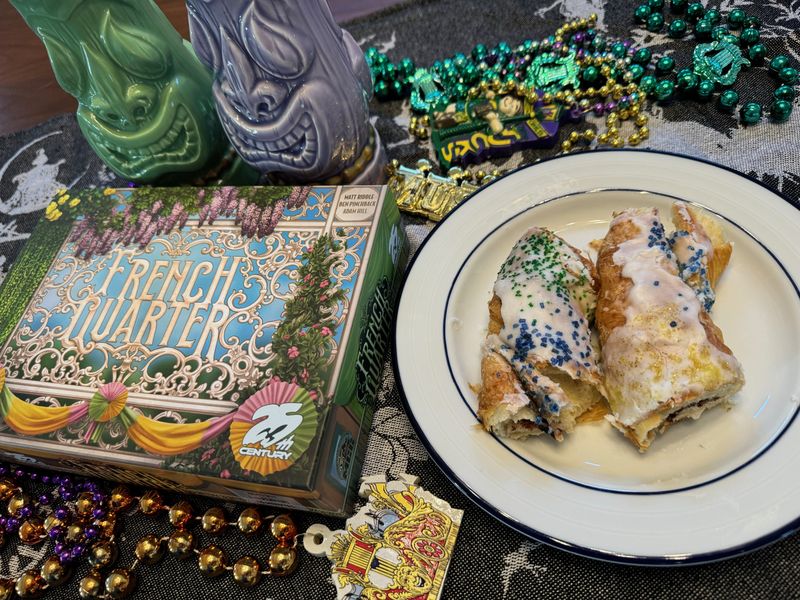 French Quarter player sheets and dice
