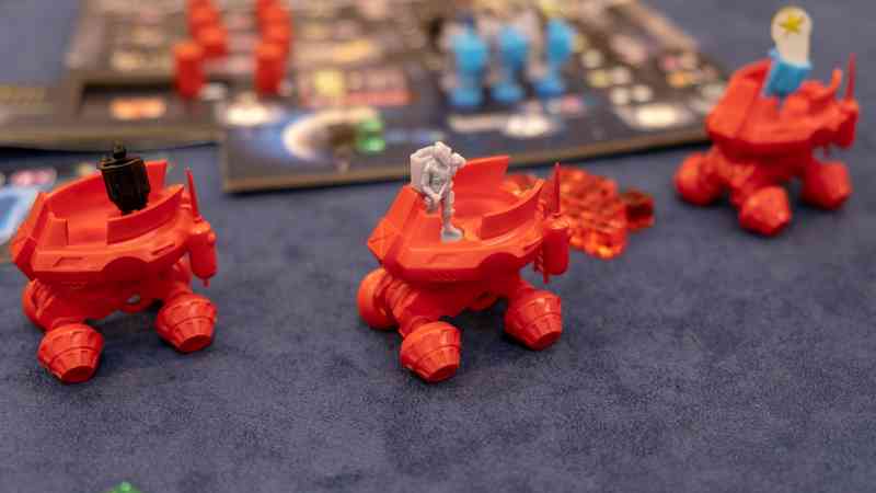 From the Moon board game set up on a table