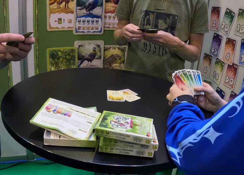 FTW card game being played at a table