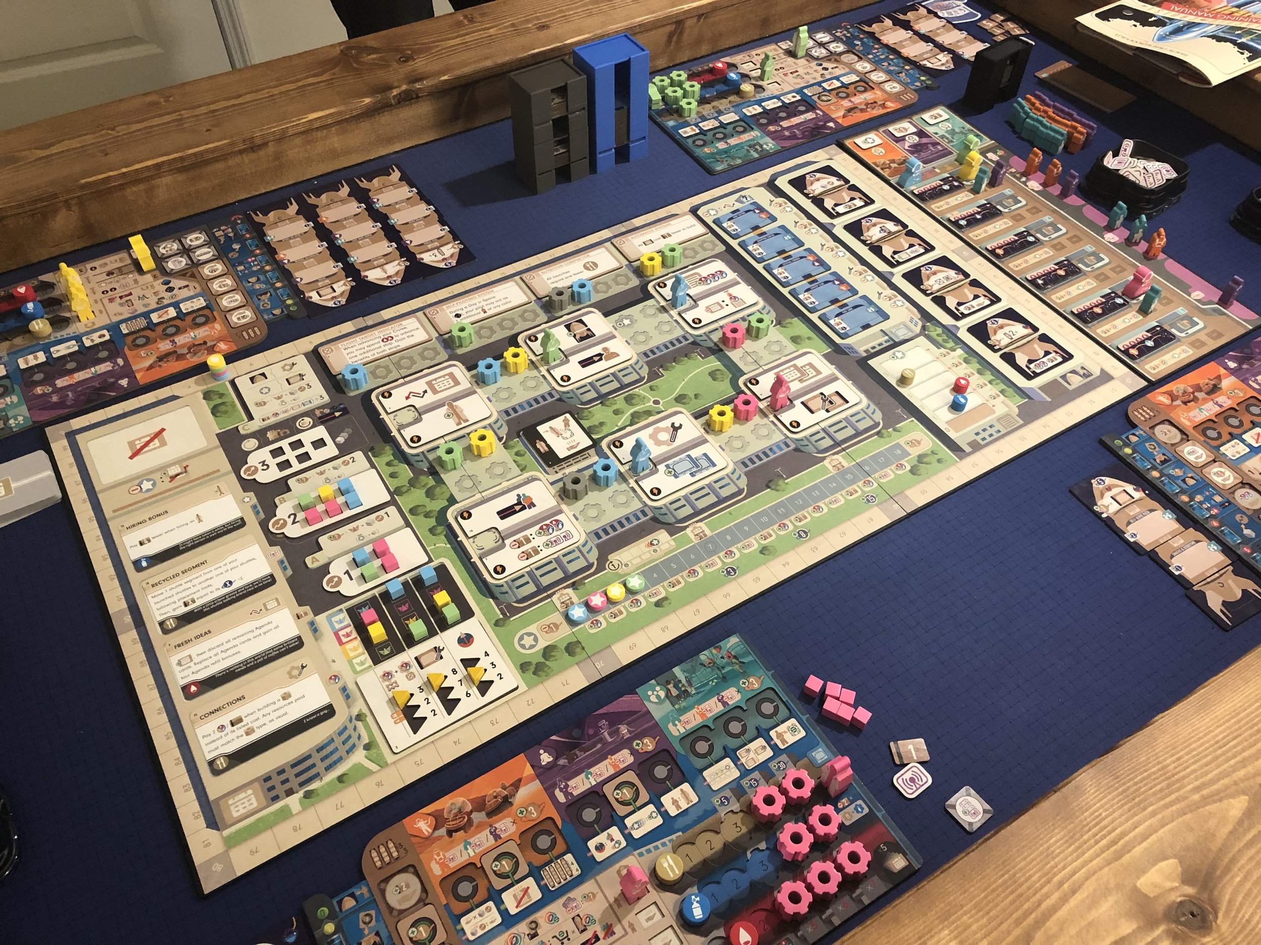 Galactic Cruise board game set up on a table
