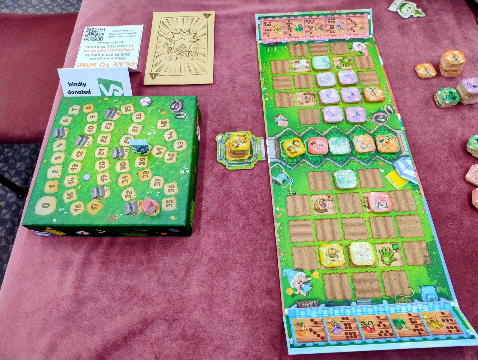 Garden Rush two-player game in progress