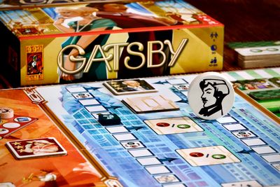 Gatsby board game in play