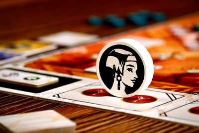 Gatsby game boards and components