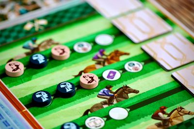 Gatsby board game table setup