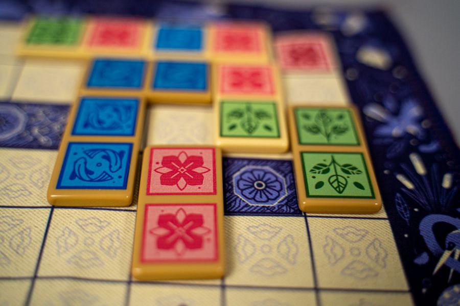 Close view of Gazebo deluxe domino pieces