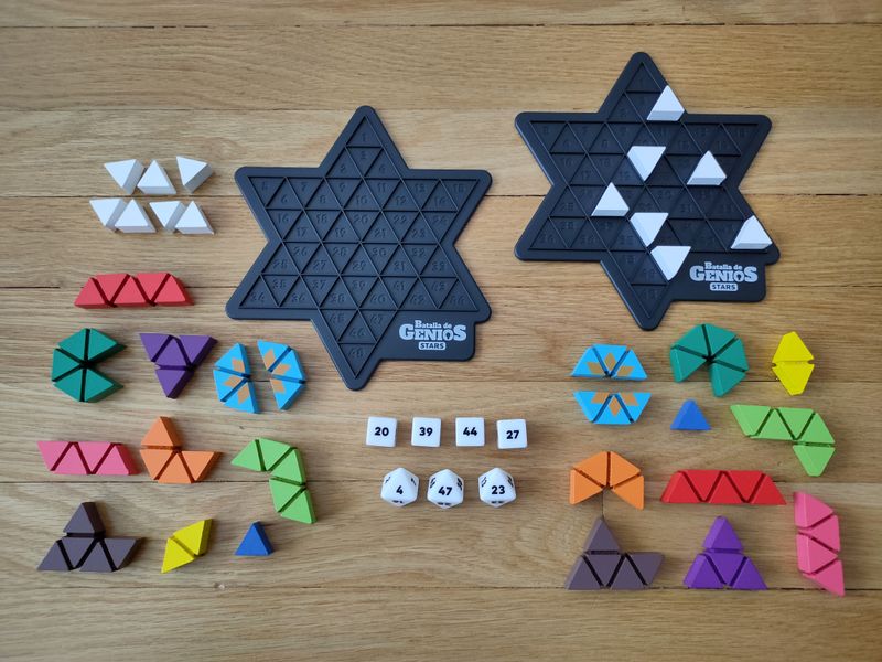 Genius Star dice blockers and puzzle pieces
