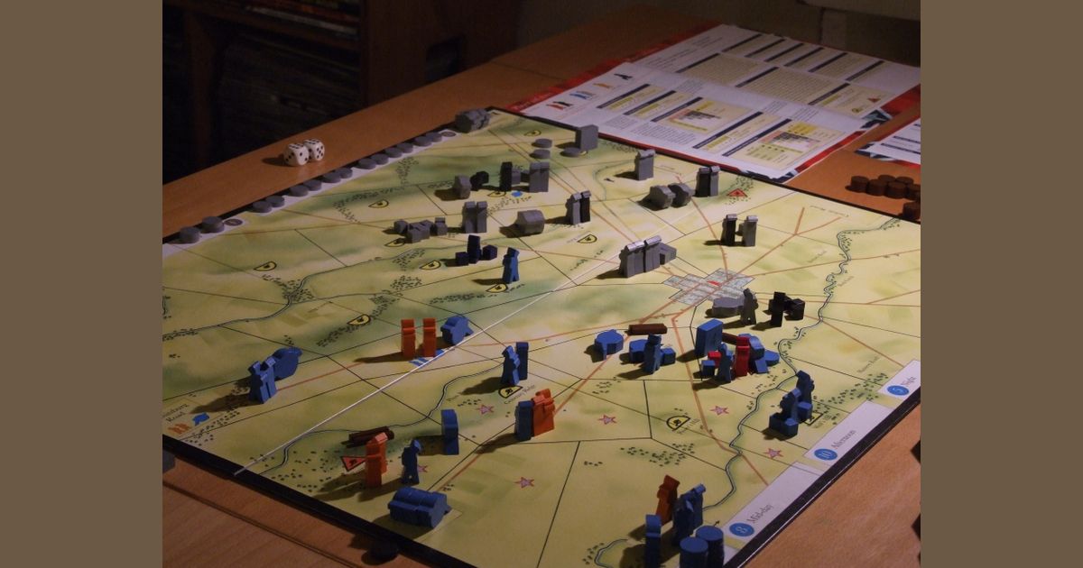 Gettysburg 2010 board game in progress