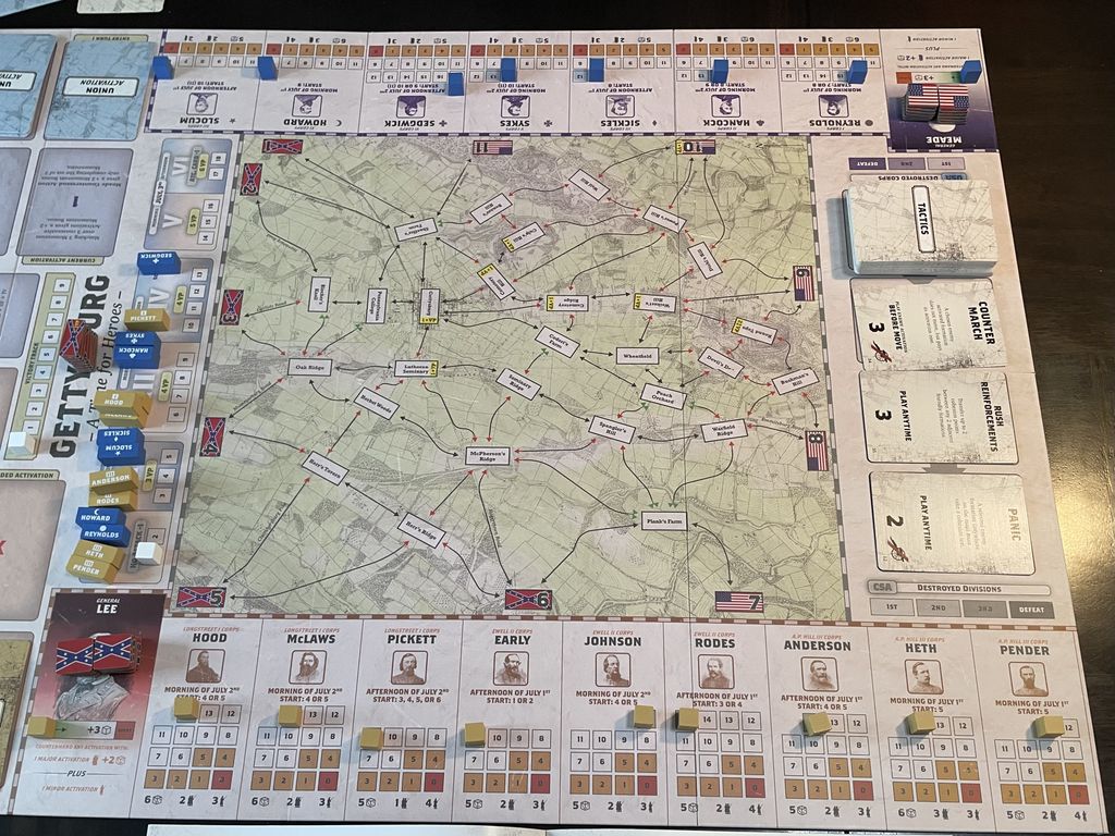 Gettysburg A Time for Heroes setup
