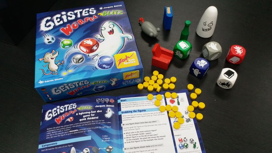 Ghost Blitz The Dice Game opened box