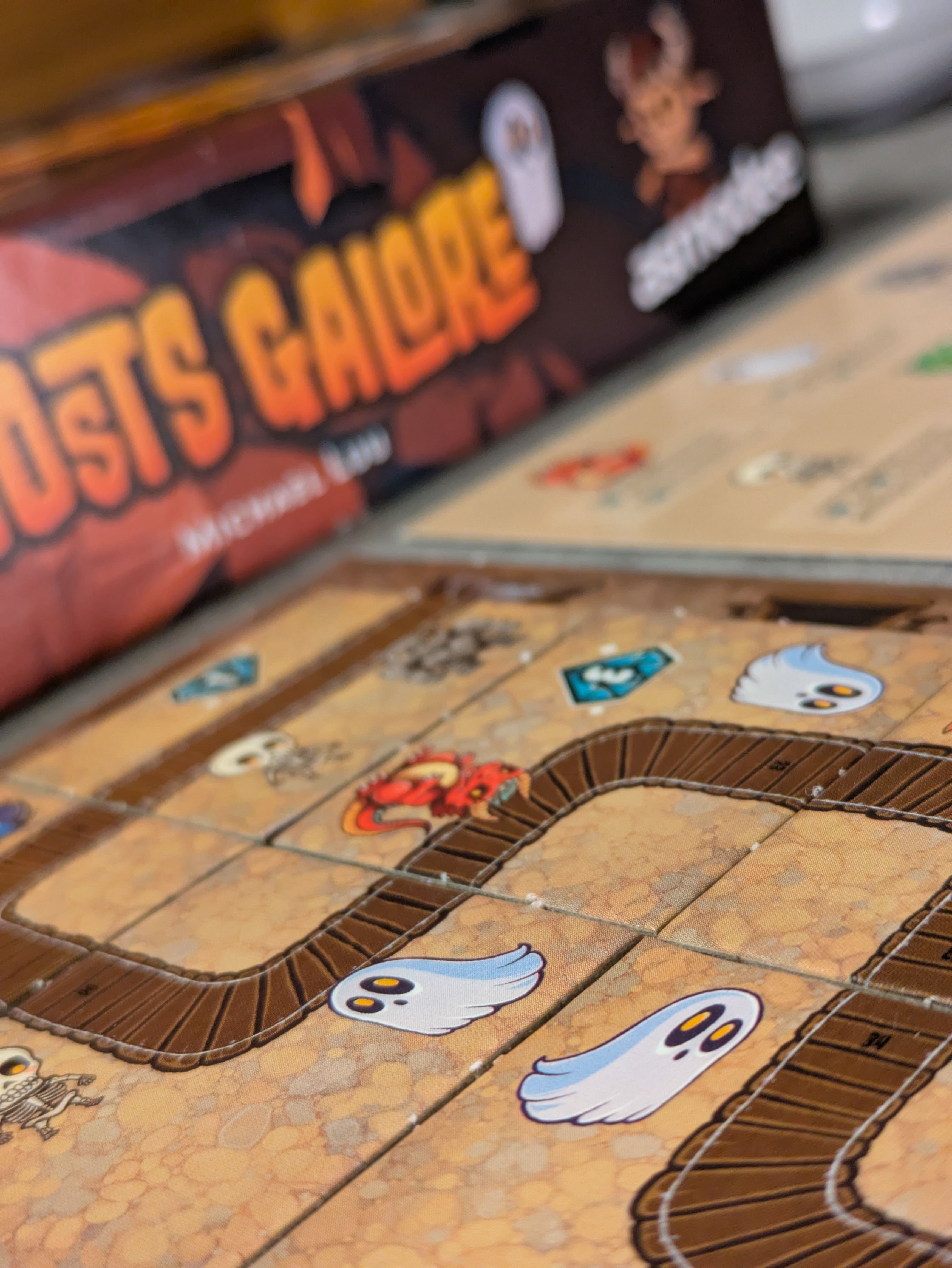 Ghosts Galore game in progress on a table