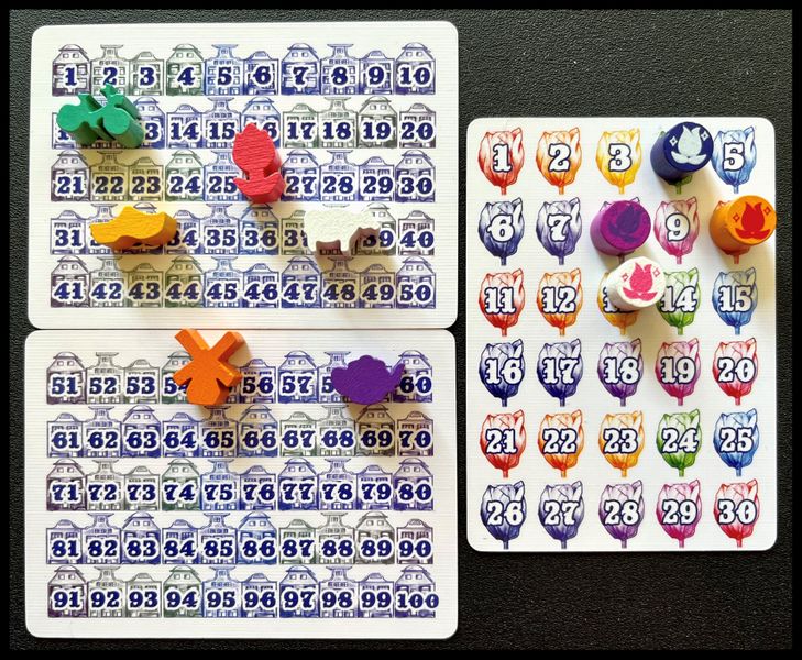 Gift of Tulips value and scoring cards